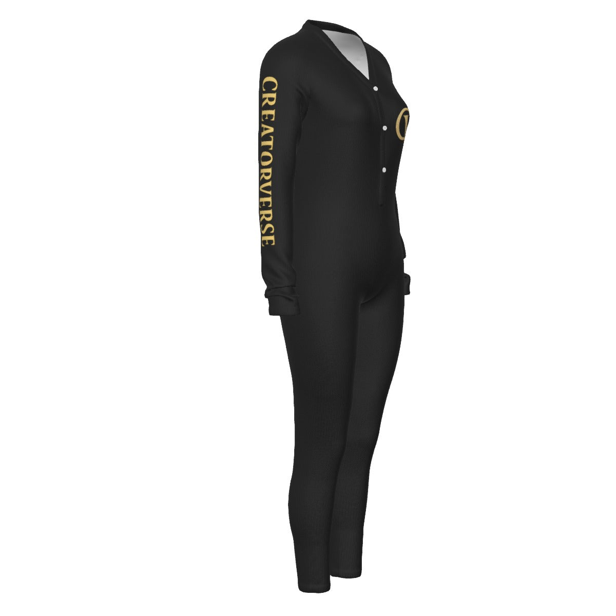 CreatorVerse - Women's Plunging Neck Jumpsuit