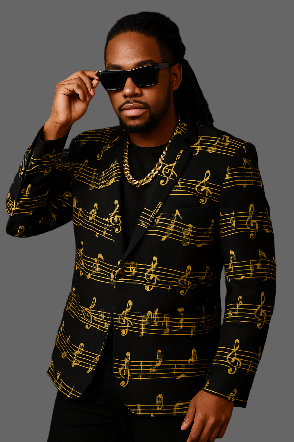 Musician's Dream- Men's Casual Flat Lapel Collar Blazer | 245GSM Cotton