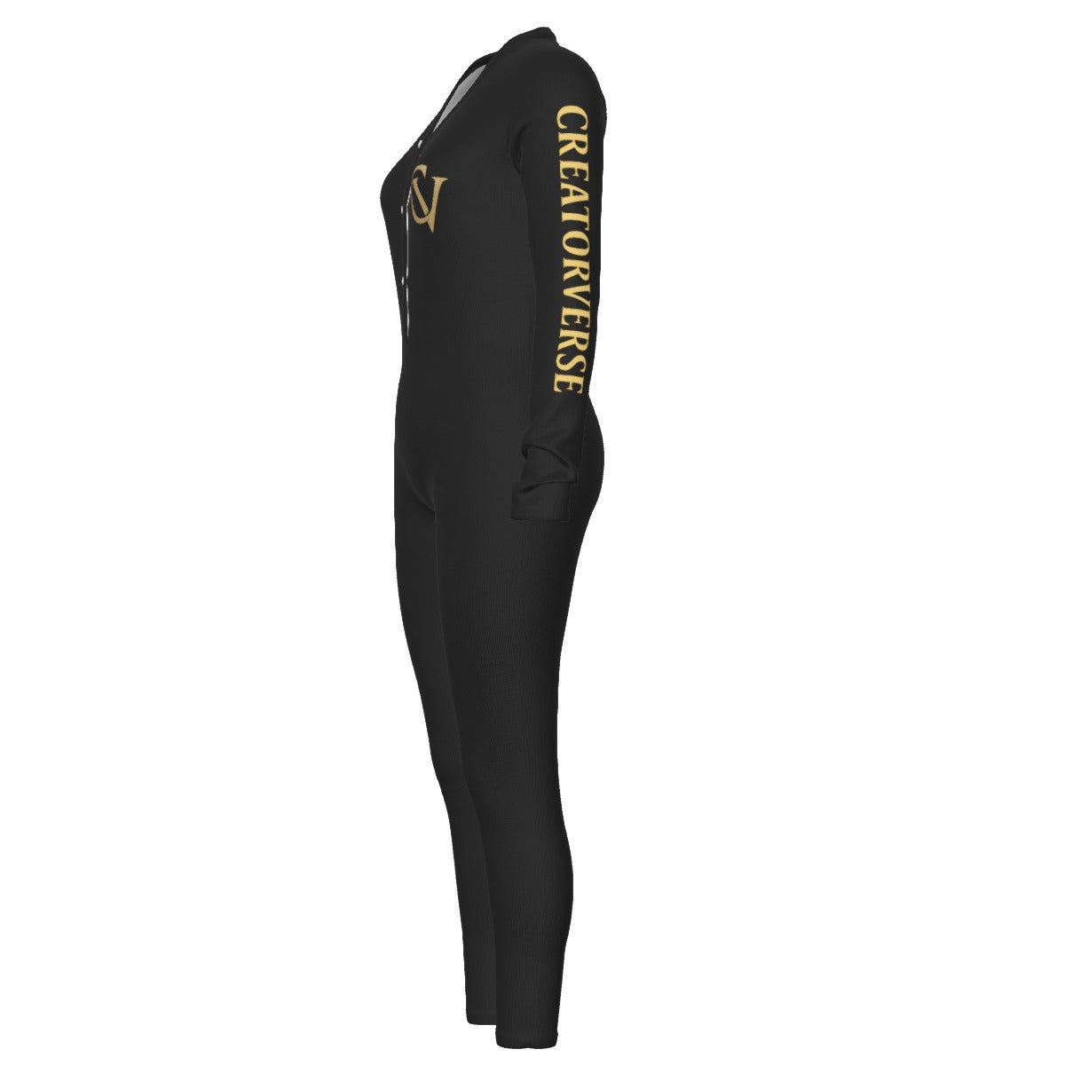 CreatorVerse - Women's Plunging Neck Jumpsuit