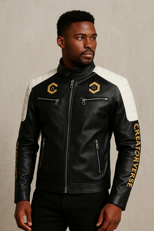 CreatorVerse - Pu Leather Jacket