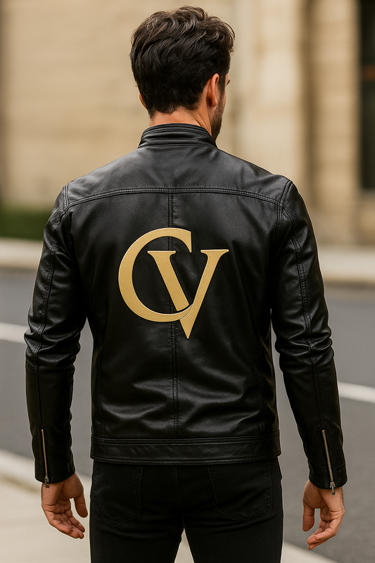 CreatorVerse -  Fleece Decorative Zipper Leather Jacket (DTF)
